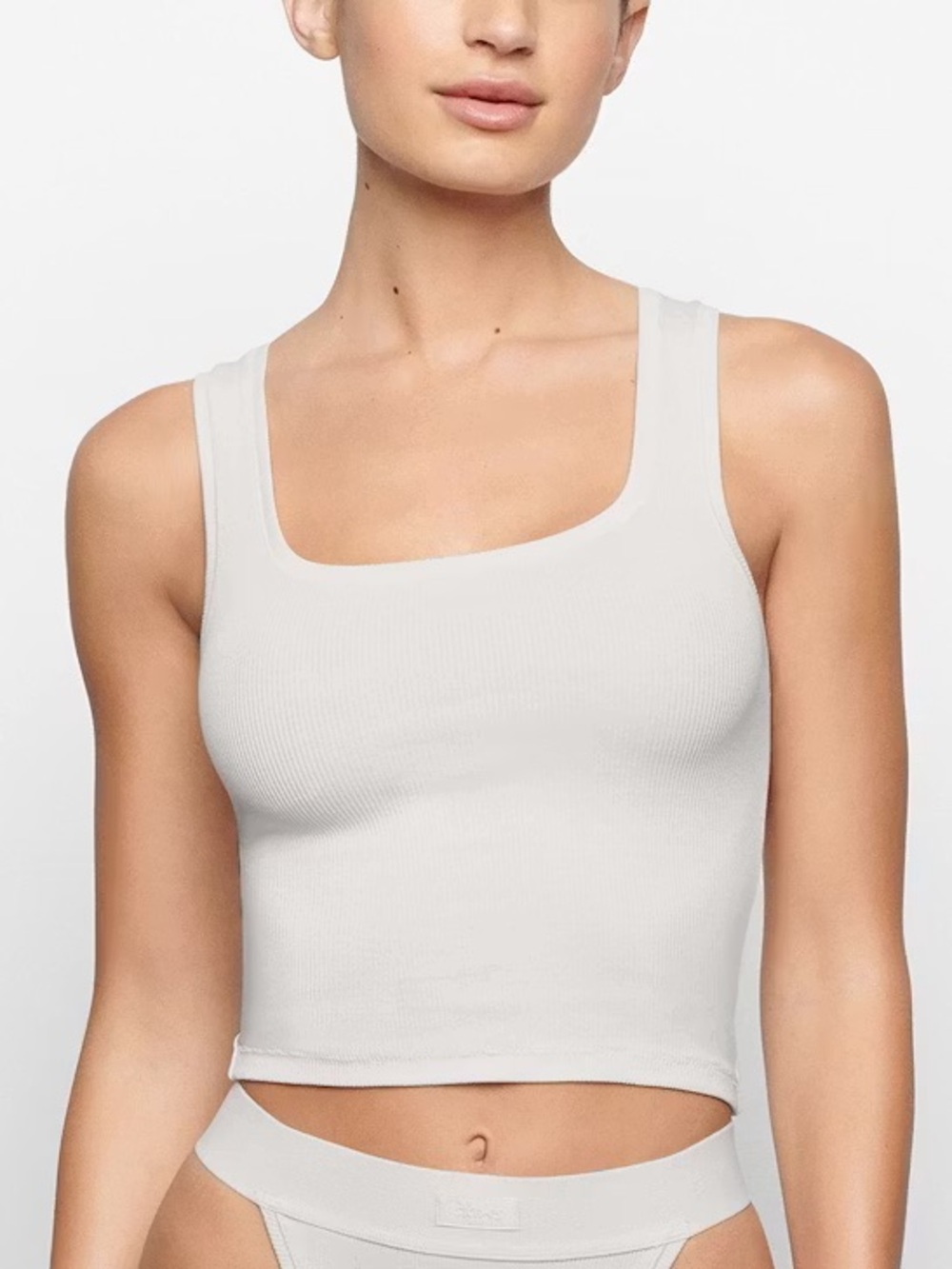 Skims Cotton Rib Tank Size XS Bone (Cream) Color (sold out!!!)
